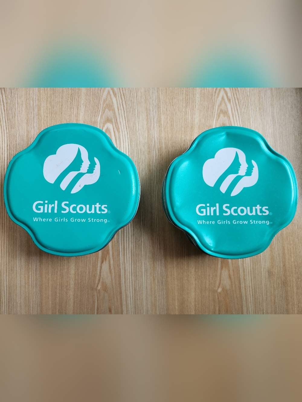 Set Of 2 Vintage Girl Scouts Tins